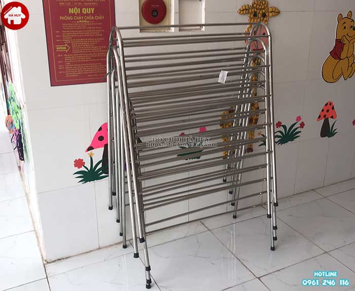 Sản xuất bàn giao tủ kệ và đồ dùng inox cho trường mầm non ở Bắc Ninh