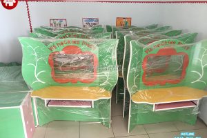 Sản xuất bàn ghế và giá kệ mầm non cho trường mầm non tại Quảng Bình