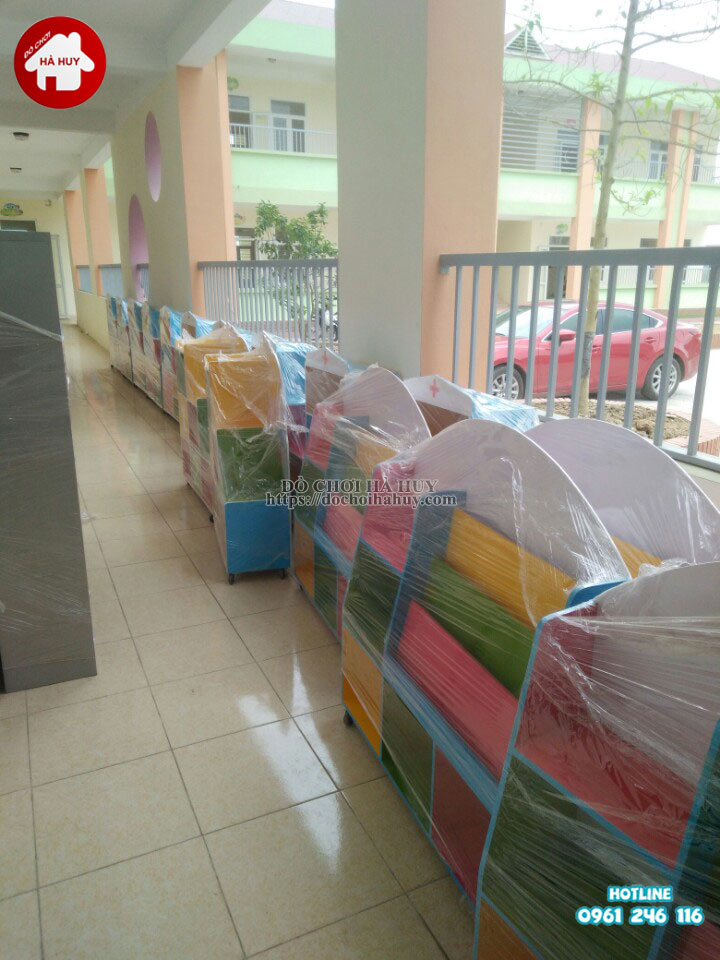 Bàn giao các sản phẩm nội thất trường mầm non tại Nam Định
