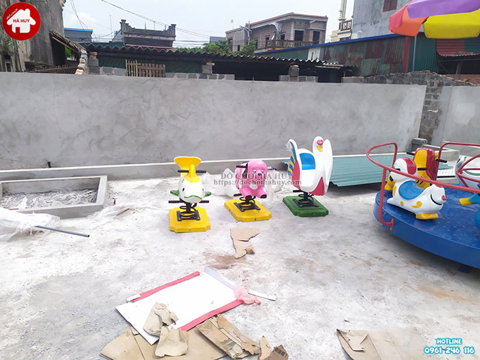 Bàn giao nội thất mầm non, đồ chơi ngoài trời cho trường mầm non tại Thái Bình