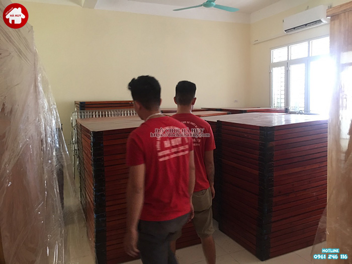 Bàn giao đợt 2 nội thất mầm non cho trường mầm non tại Bắc Ninh