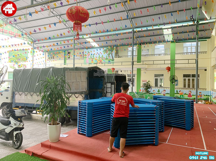 Bàn giao nội thất mầm non cho trường mầm non công lập tại An Khánh, Hà Nội
