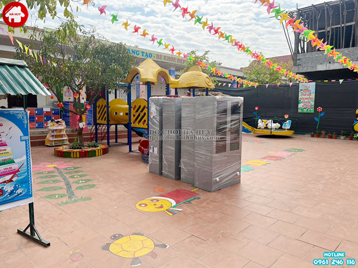 Bàn giao thiết bị nội thất mầm non cho trường mầm non tại Phú Thọ